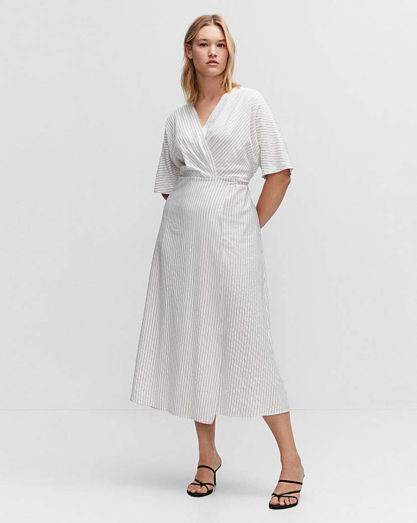 Mango Aldas Wrap Midi Dress