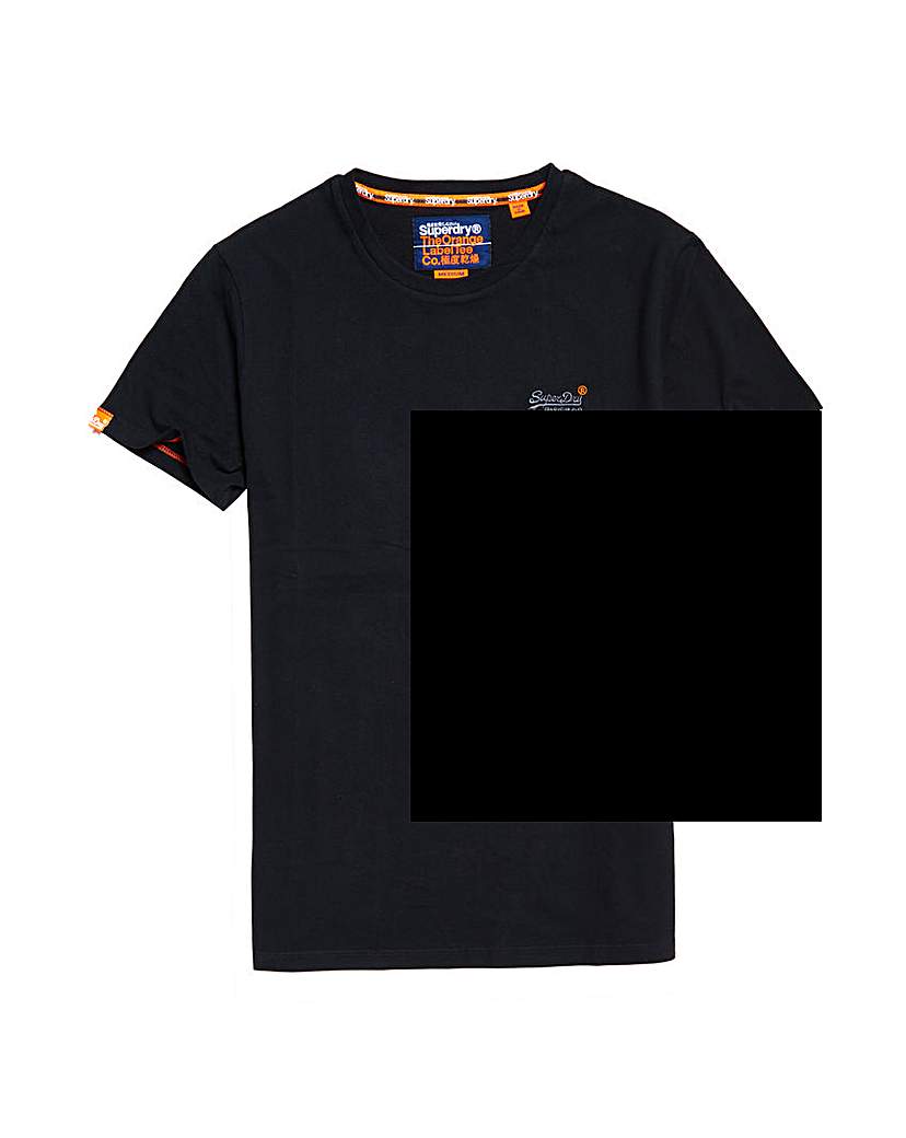 Superdry Orange Label Vintage Black Tee