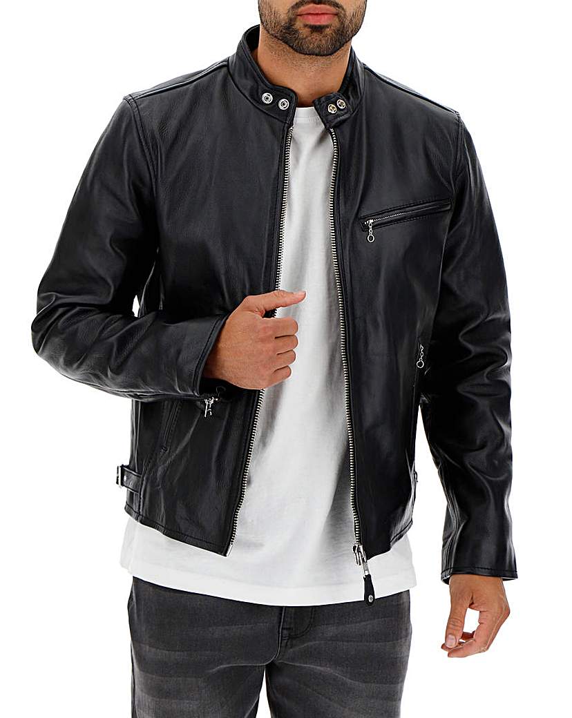 Image of Schott Leather Biker Jacket