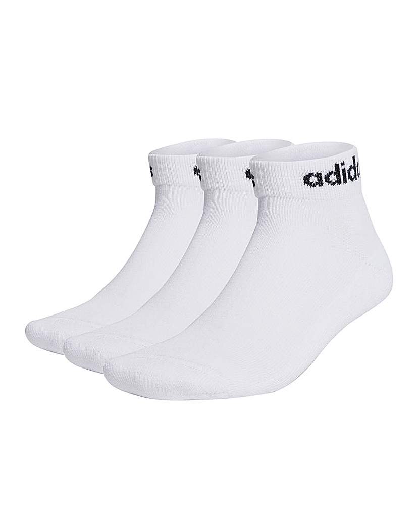 adidas Linear Ankle 3 Pack Socks