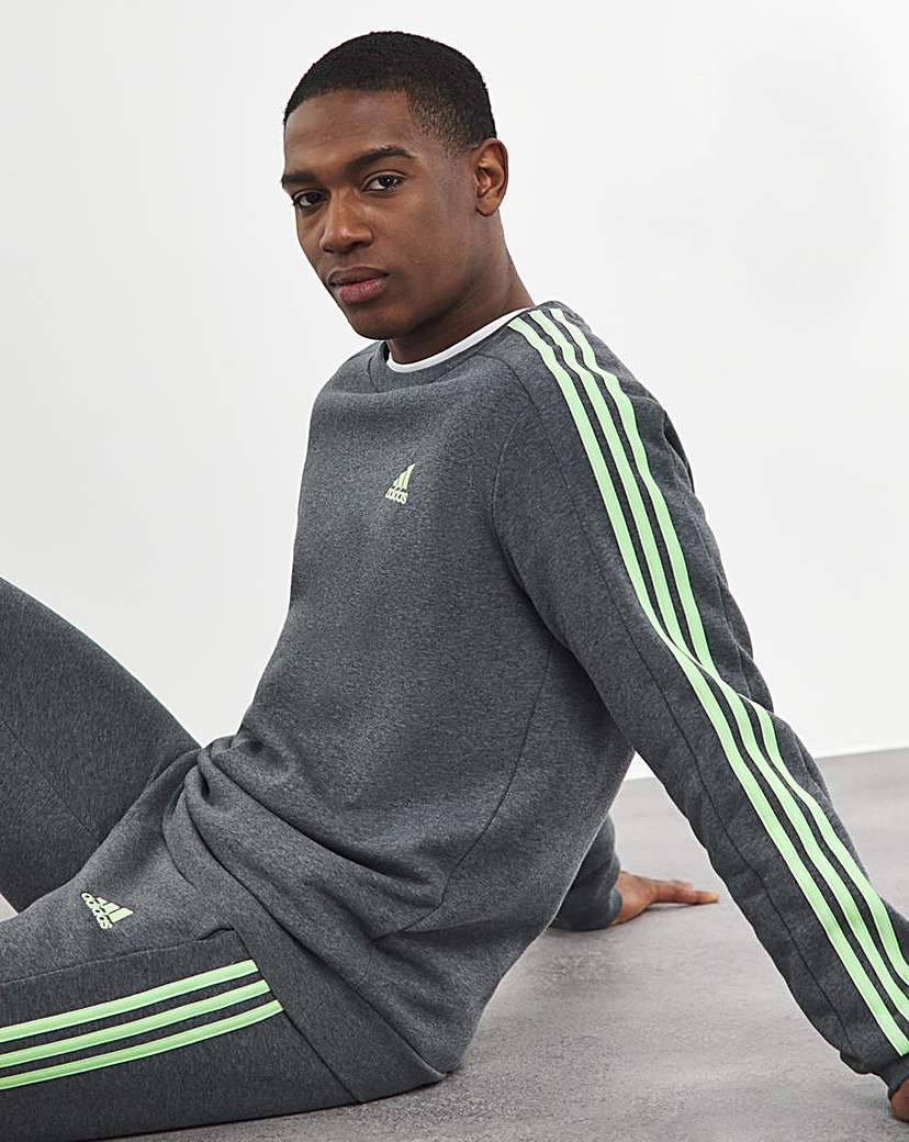 adidas 3 Stripes Fleece Sweatshirt