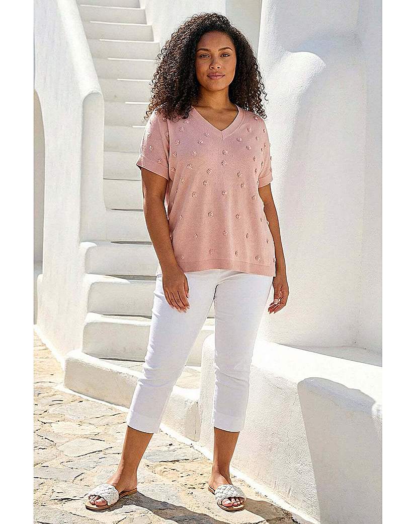 Roman Curve Women's Jumper Size 16 Pink