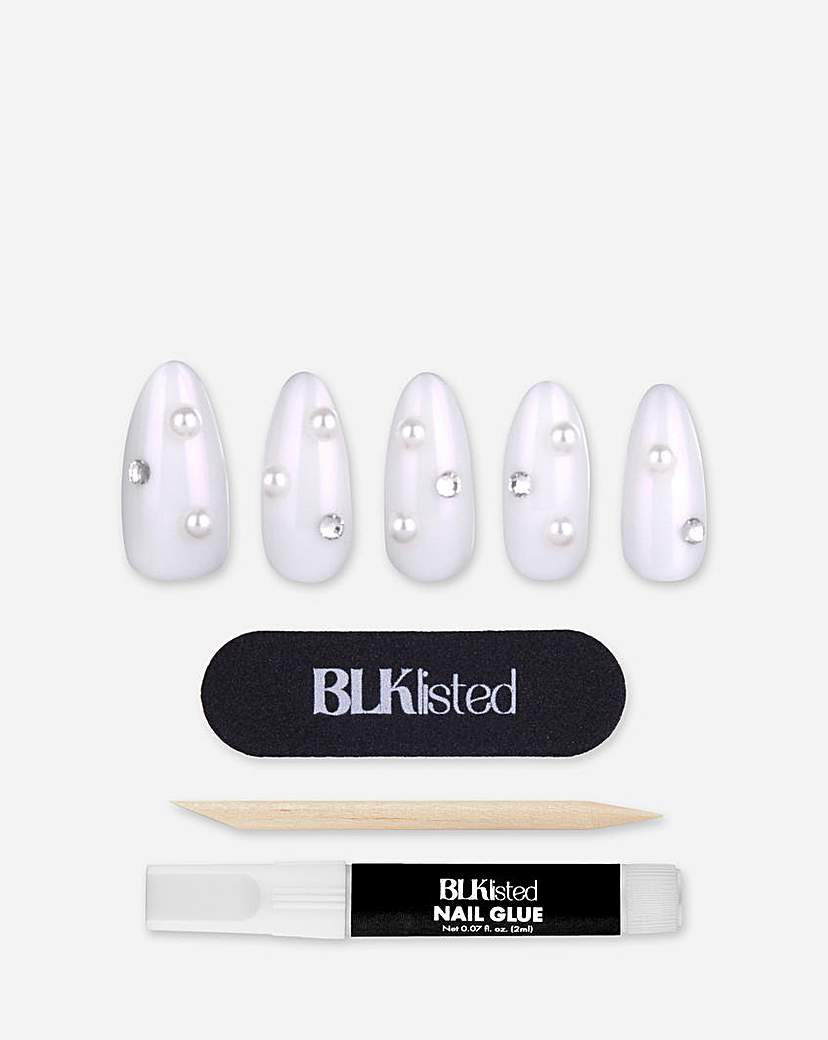 BLK Instant Acrylic Nails, Iced Out