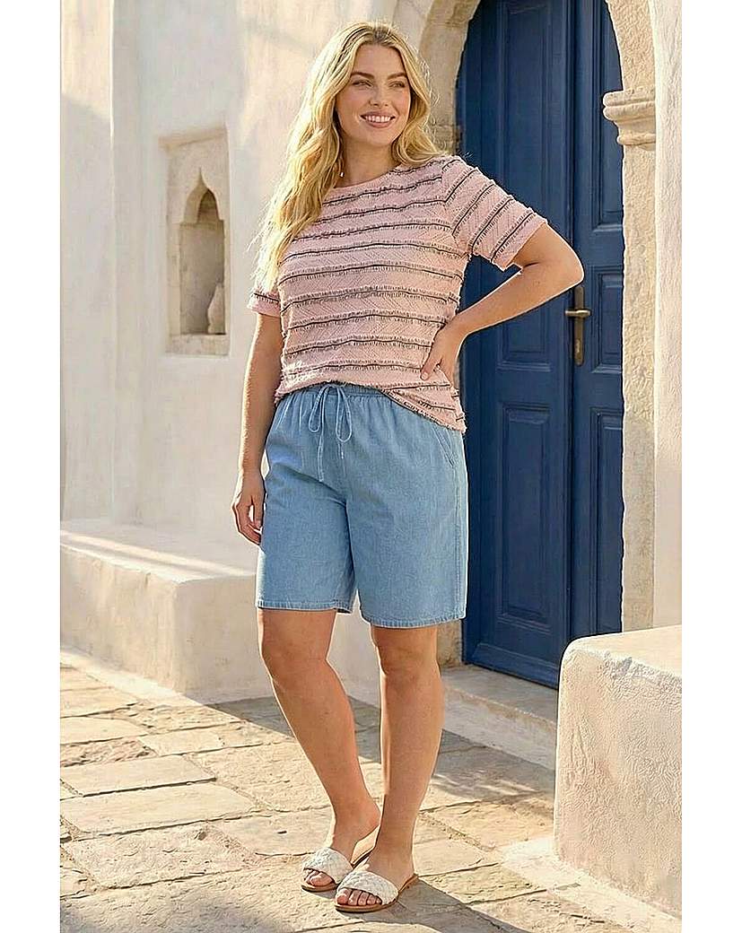 Roman Curve Women's Jersey Top - Pink - Size 20