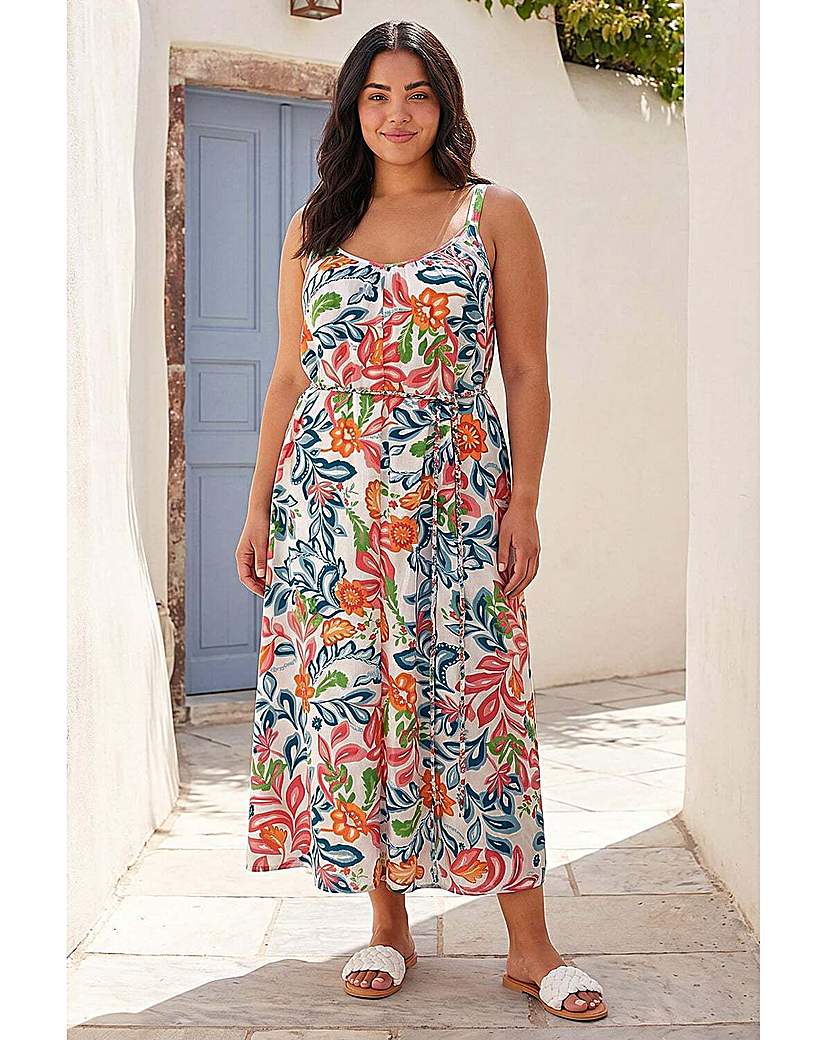 Roman Curve - Women's Midi Dress - Blue - Size 20