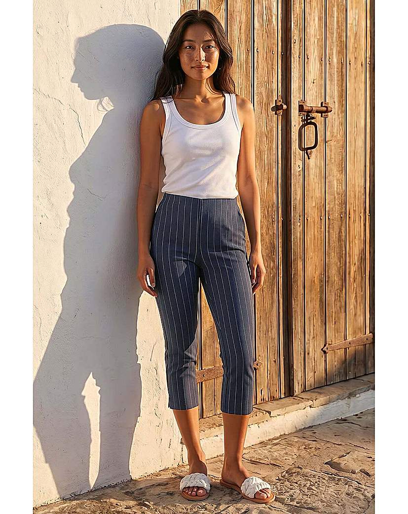 Roman Petite - Women's Cropped Trouser - Navy - Size 16
