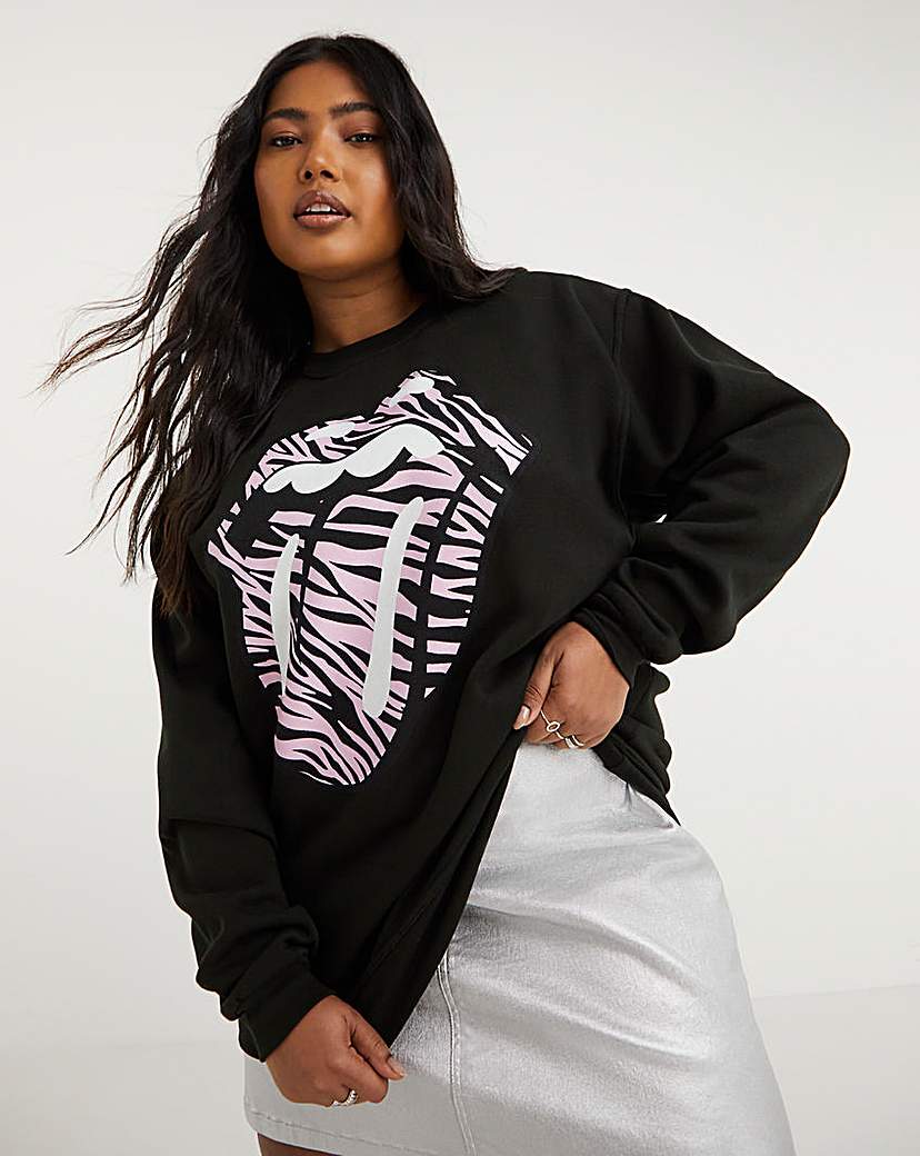 Zebra Rolling Stones Sweatshirt