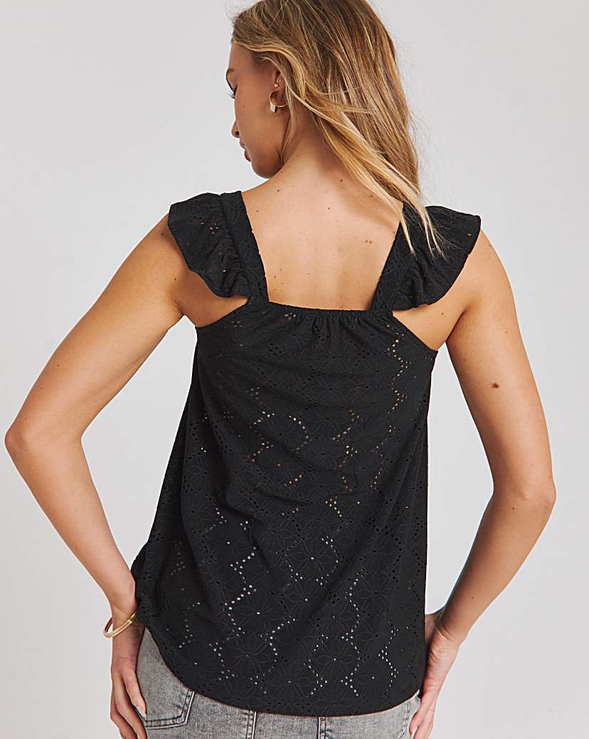 Jersey Broderie Swing Top
