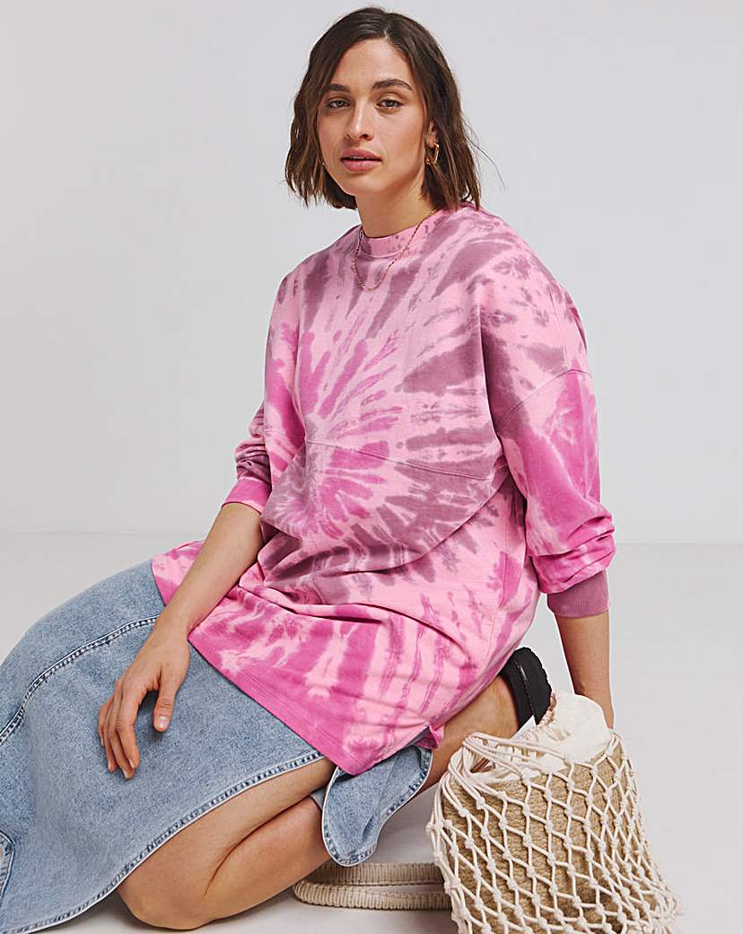 Tie Dye Tunic Sweatshirt