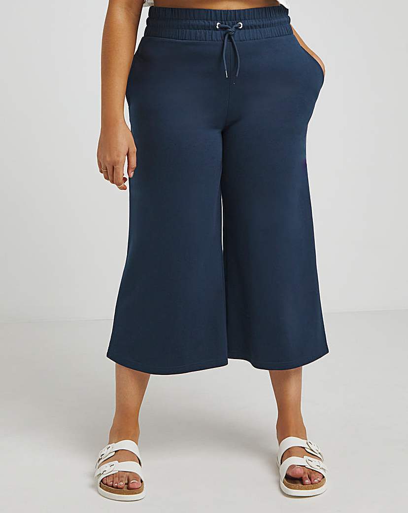Cropped Wide Leg Joggers