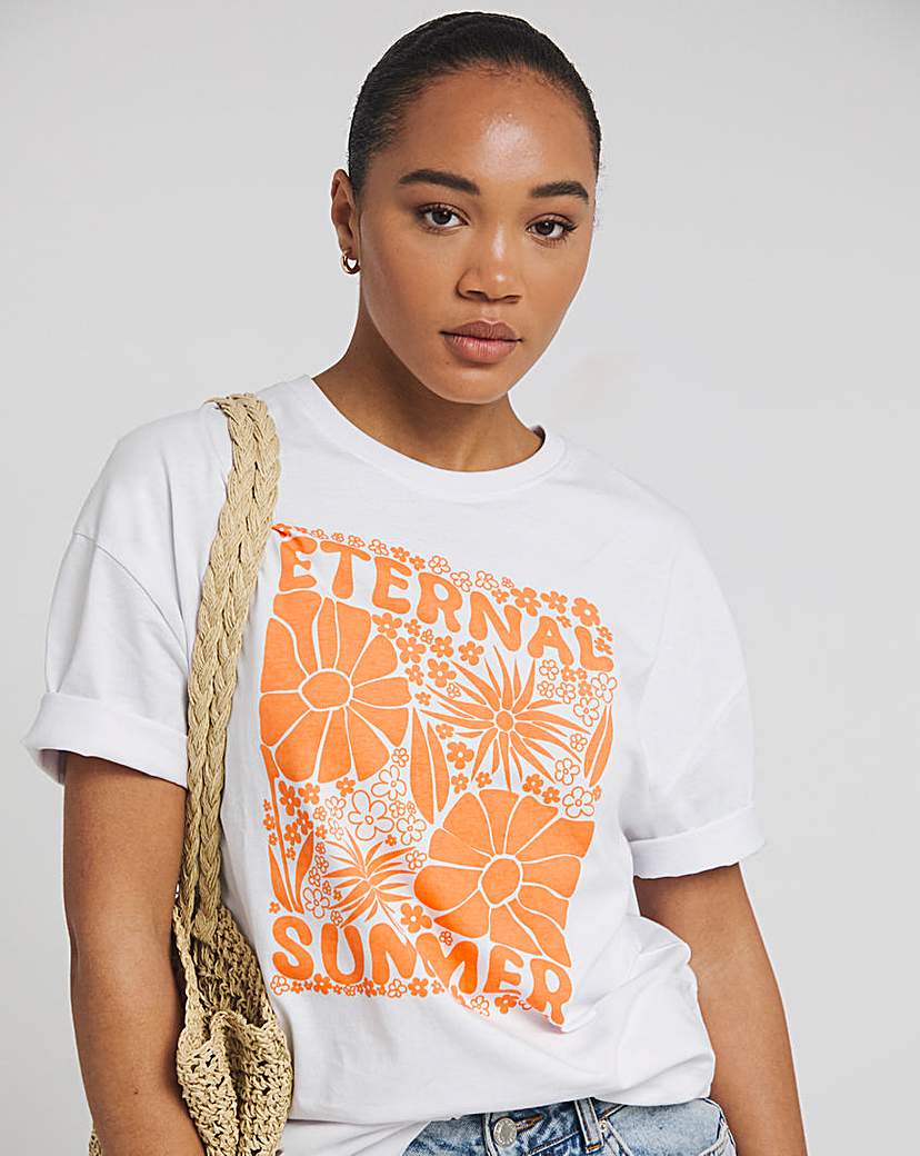Eternal Longline Slogan T-Shirt