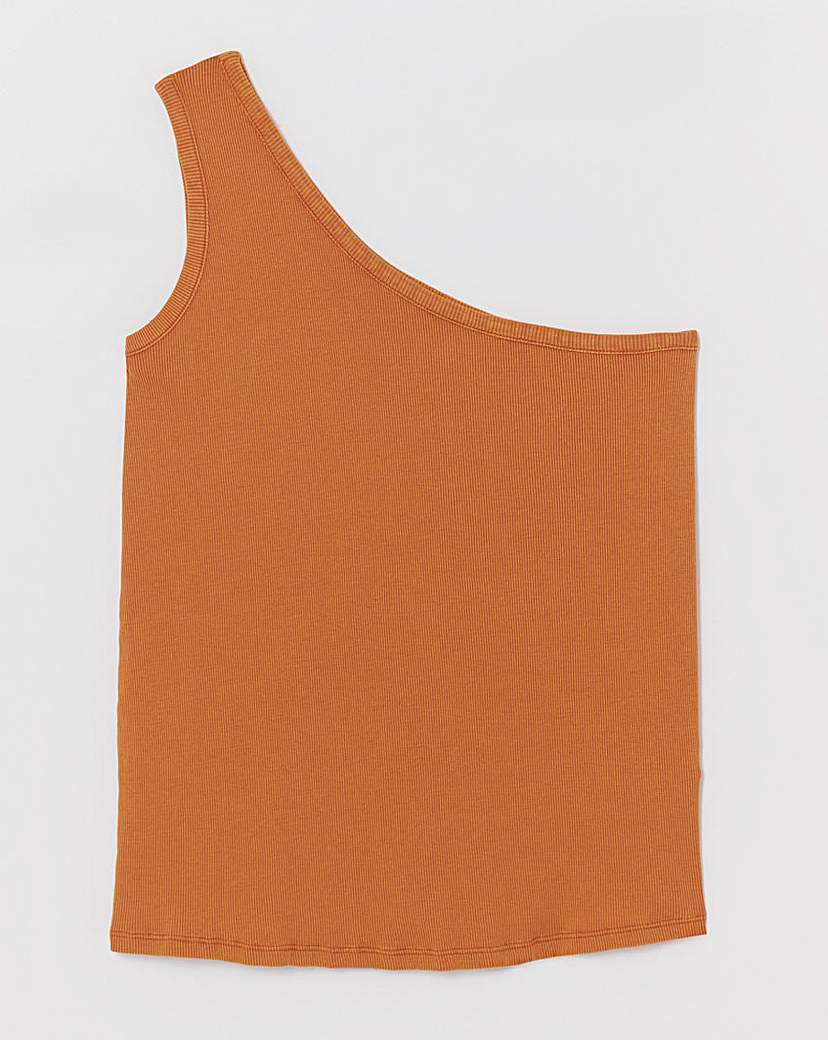 Simply Be One Shoulder Rib Top