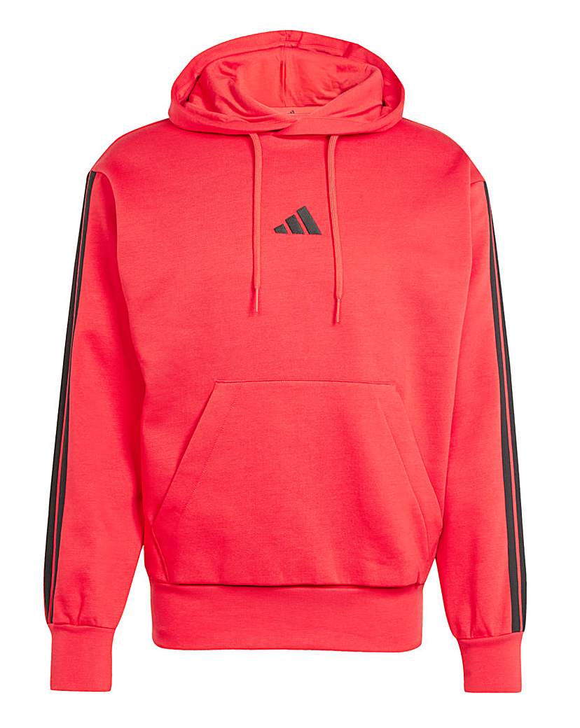 adidas 3 Stripes Fleece Hoodie