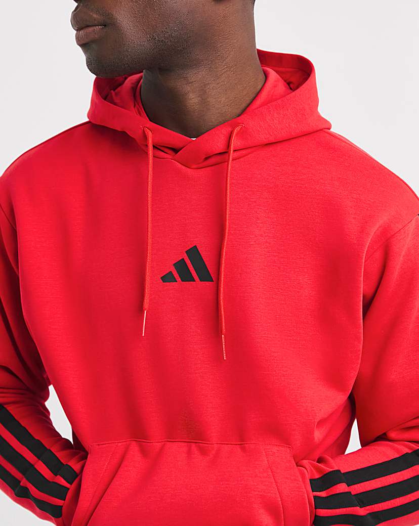 adidas 3 Stripes Fleece Hoodie