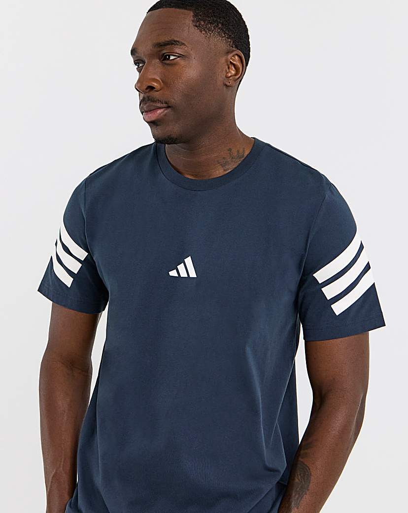 adidas Future Icons 3 Stripe TShirt Dark …