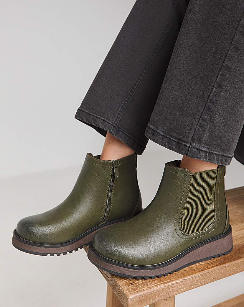 Heavenly Feet Rolo Boot Wide Fit