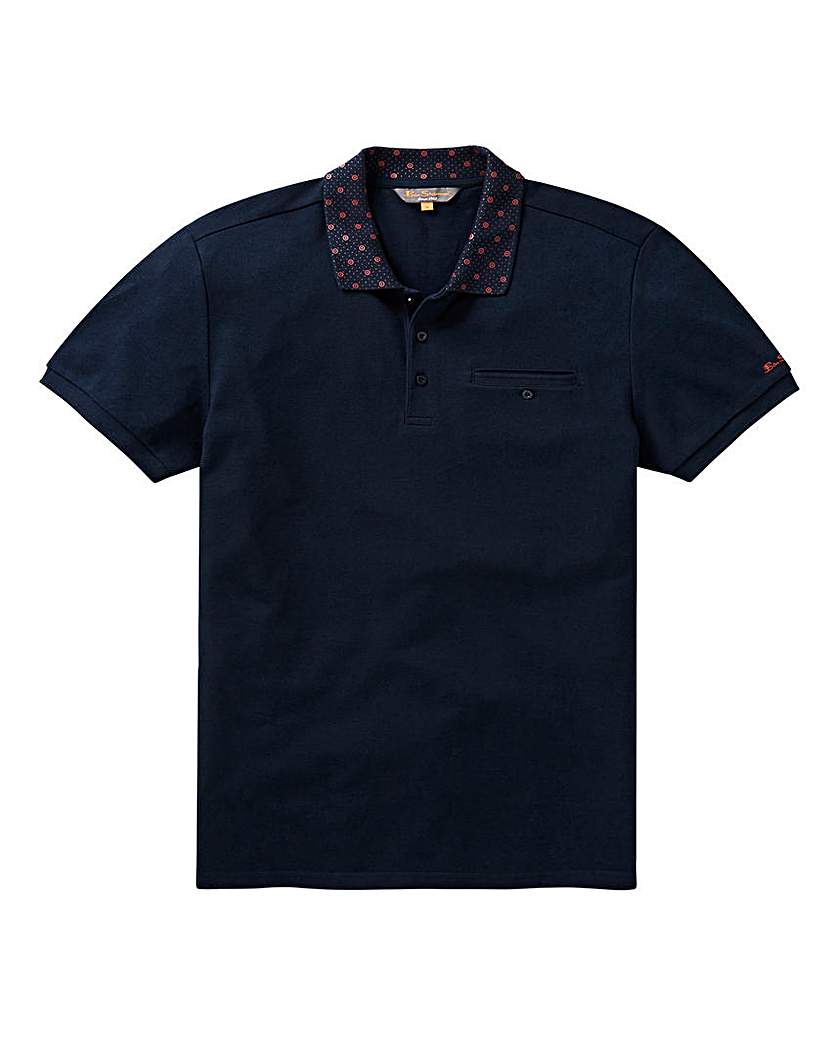 Image of Ben Sherman Target Collar Polo Long