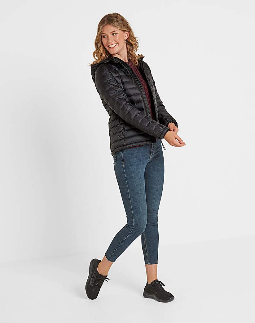 Tog24 Drax Womens Hooded Down Jacket - Black