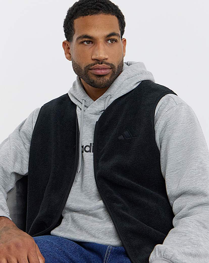 adidas Sherpa Fleece Vest Black adidas Size …