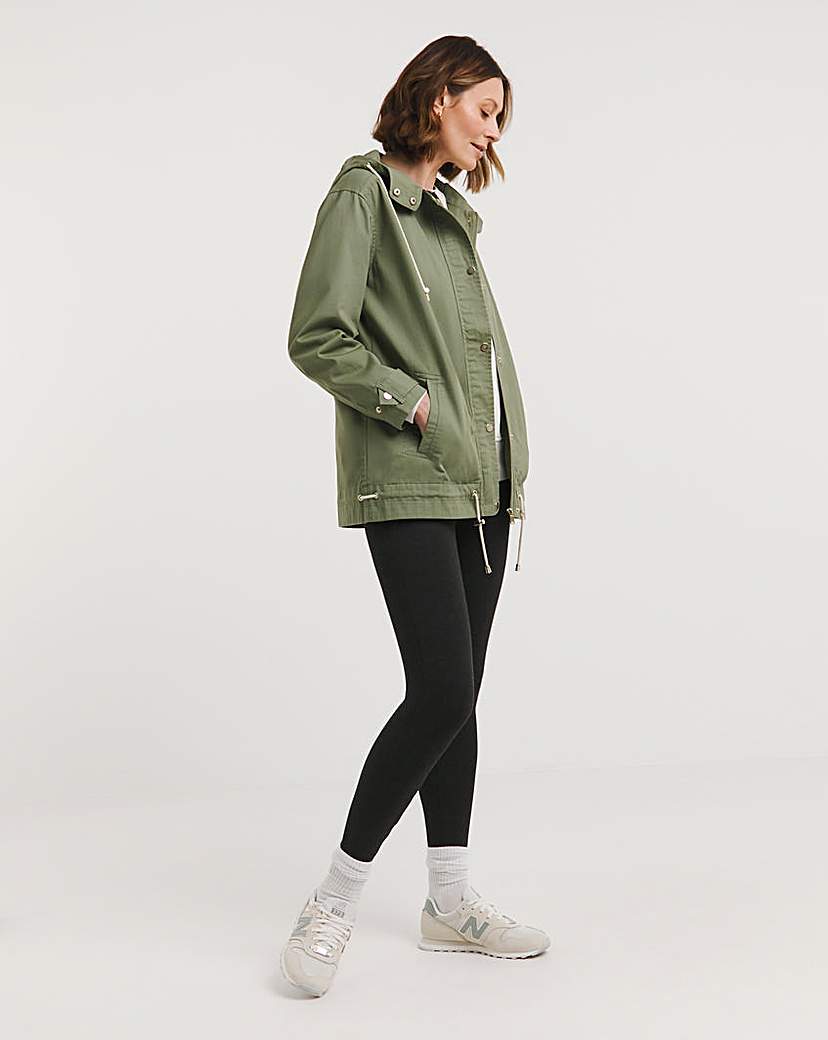 Sage Hooded Utility Parka