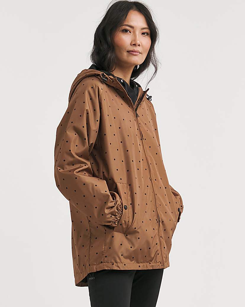 Spot Print Lightweight Raincoat