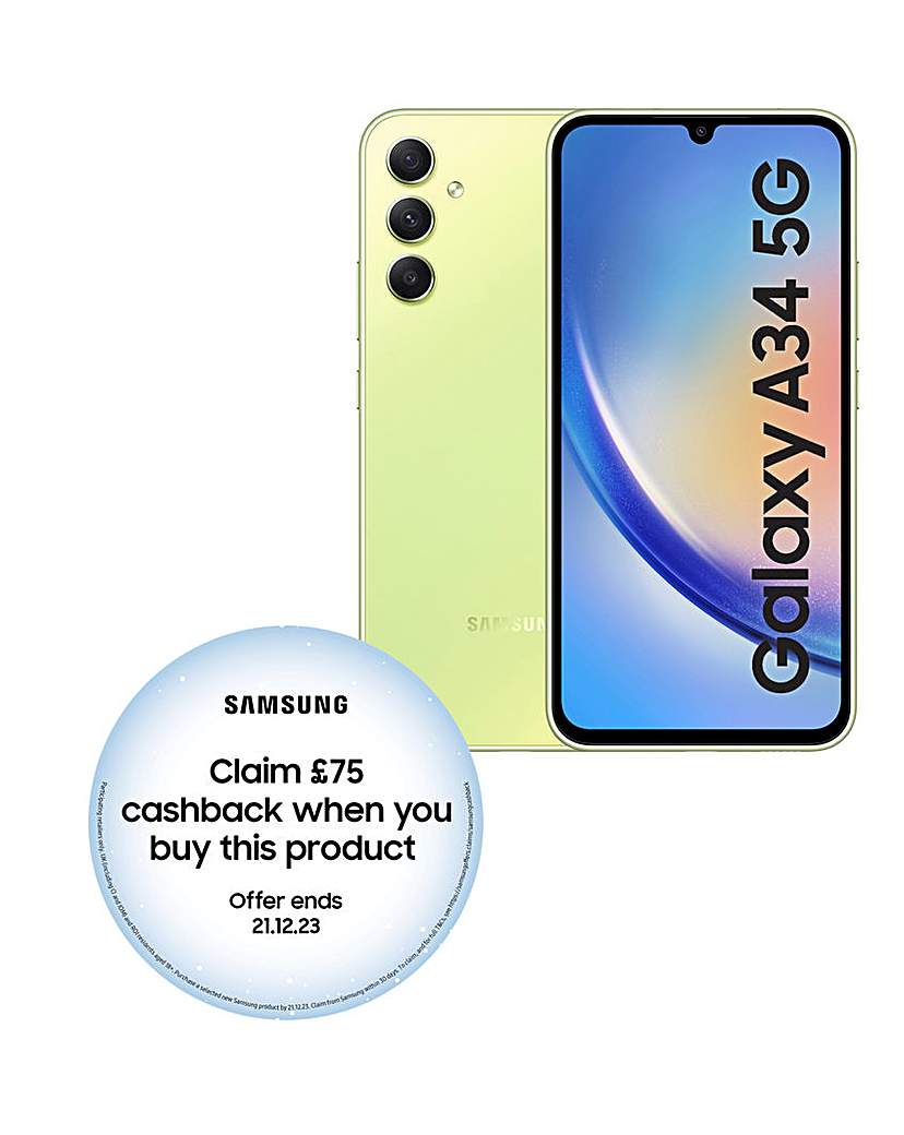 Image of Samsung Galaxy A34 5G 128GB - Lime