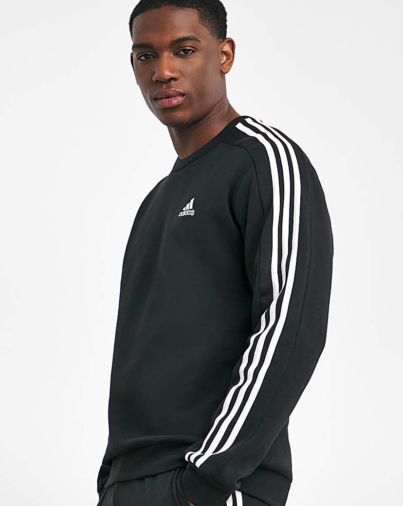 adidas 3 Stripes Fleece Sweatshirt