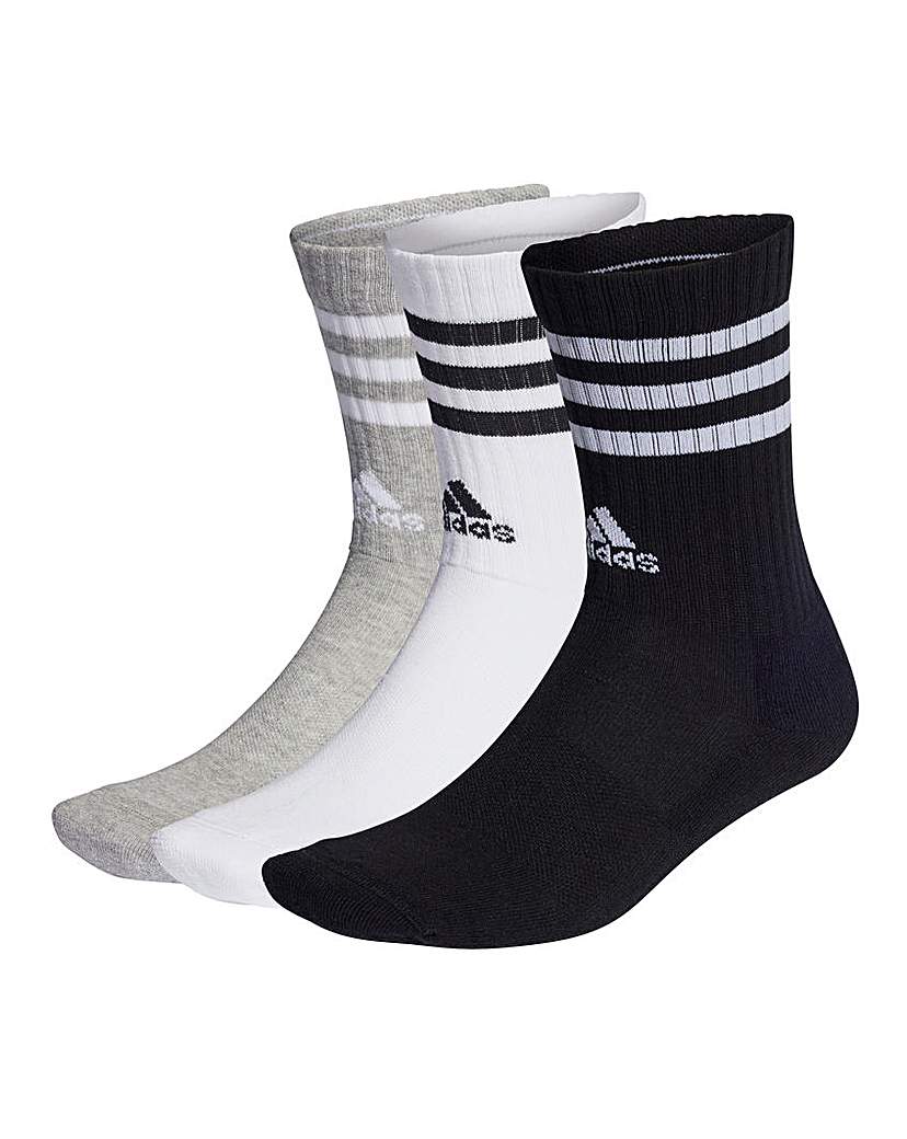 adidas 3 Stripes Crew Pack Socks