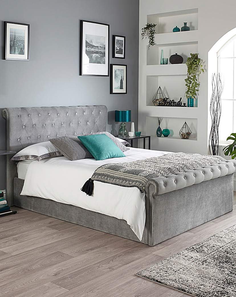 Aspire Chesterfield Lift Ottoman Bed