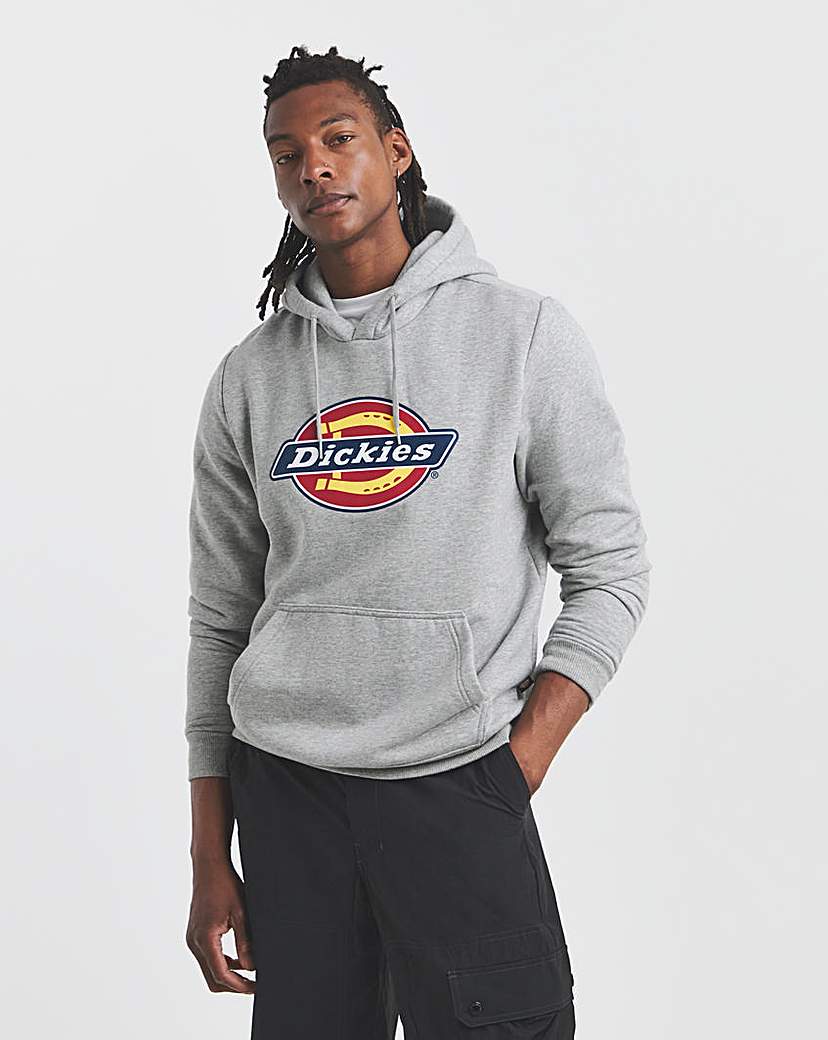 New In - Dickies Icon Logo Hoodie - Grey Melange