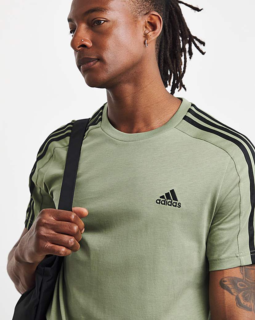 adidas Essentials 3 Stripes T-Shirt