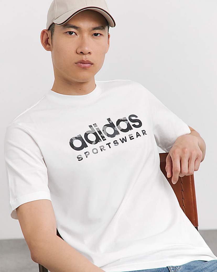 adidas Camo T-Shirt - White