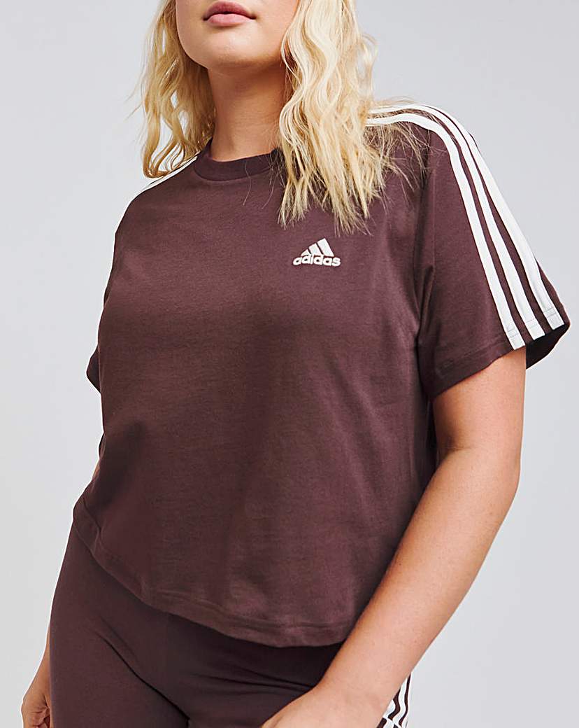 adidas Essentials 3 Stripes Crop Top