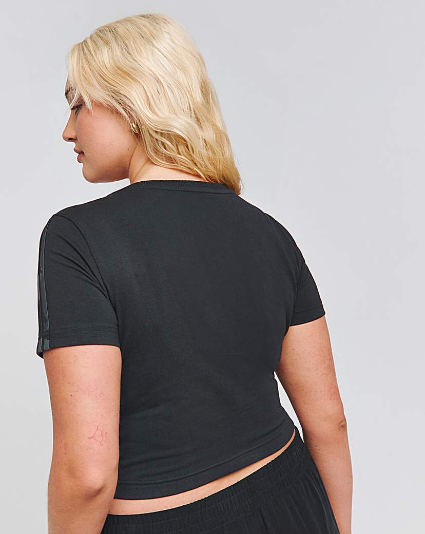 adidas 3 Stripes Crop Baby T-Shirt