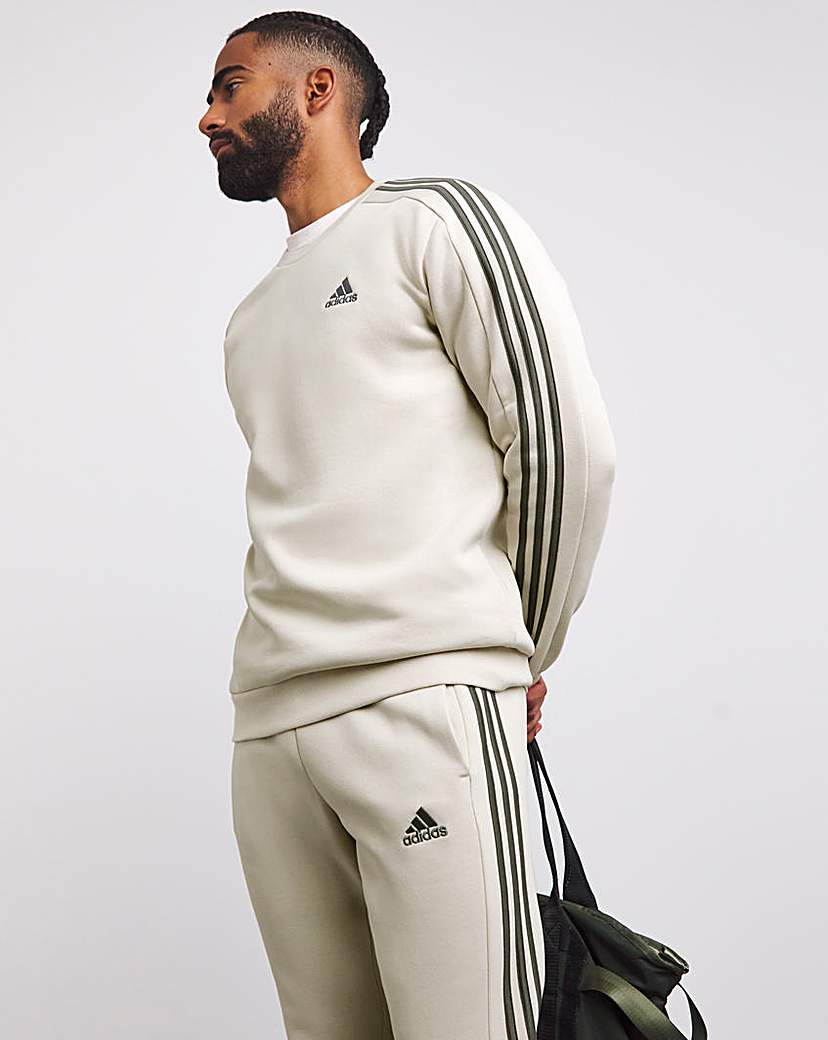 adidas 3 Stripes Fleece Sweatshirt