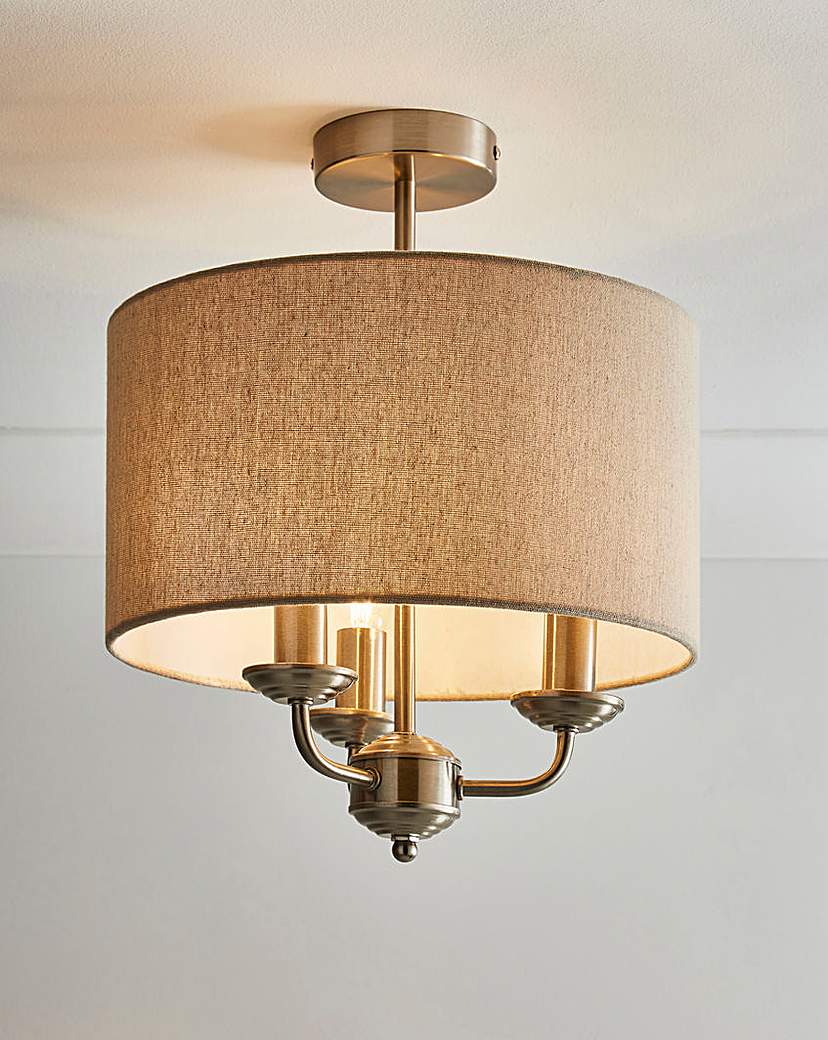 New In - Fulford Brushed Ceiling Light