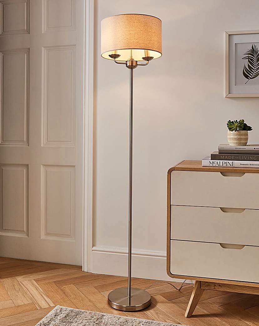 New In - Fulford Brushed Floor Lamp