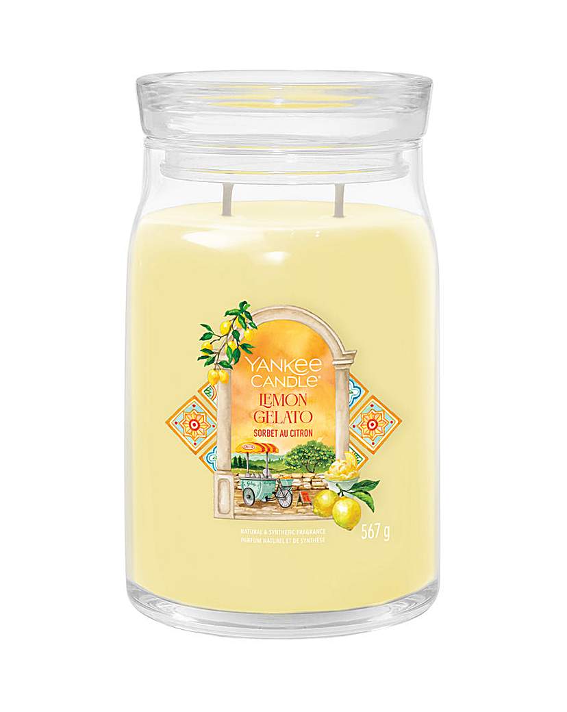 New In - Yankee Candle Large Lemon Gelato