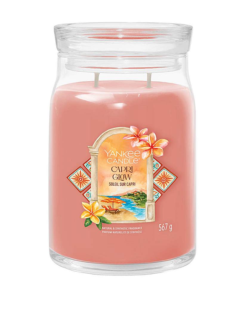 New In - Yankee Candle Large Capri Glow