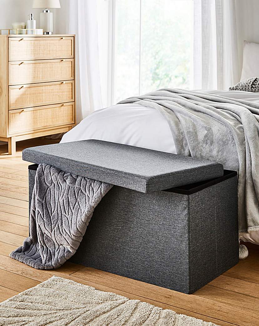 New In - Fabric Foldable Storage Ottoman