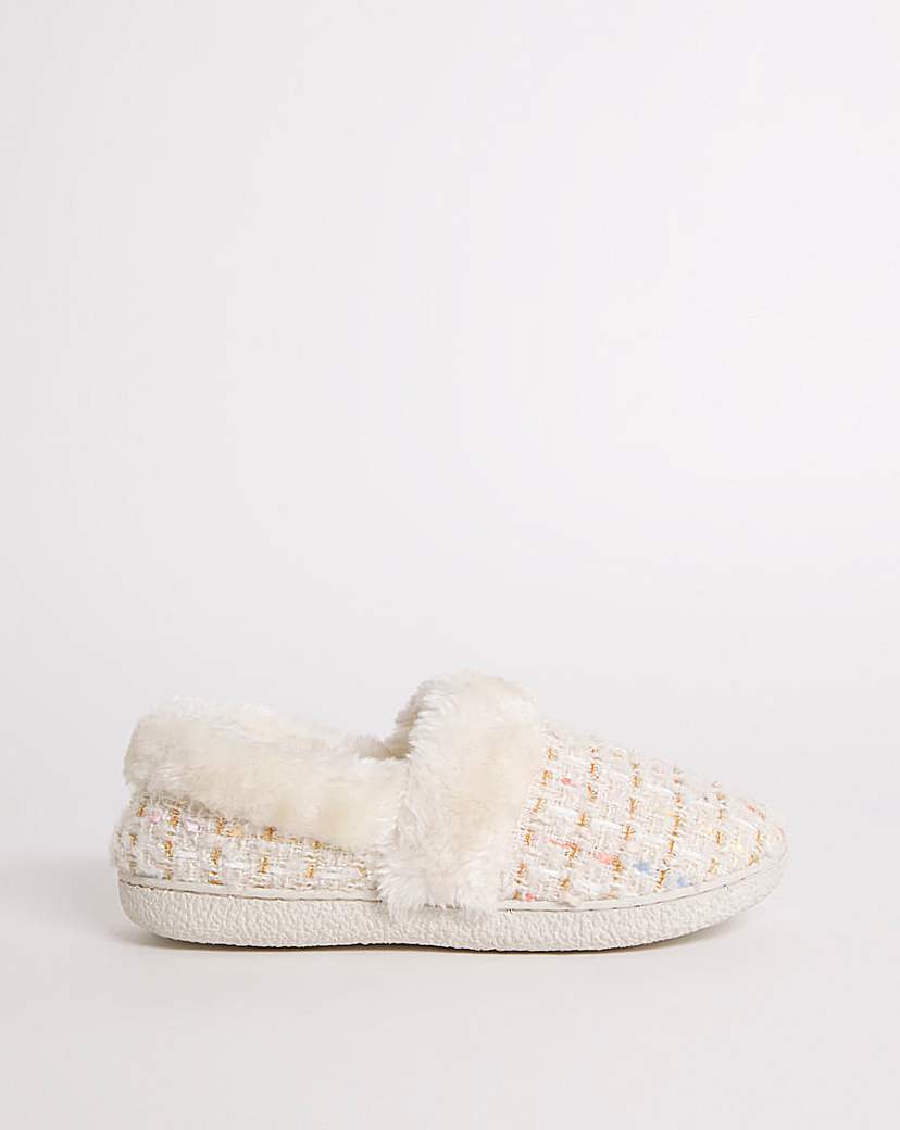 Cushion Walk Boucle Slipper EEE Fit