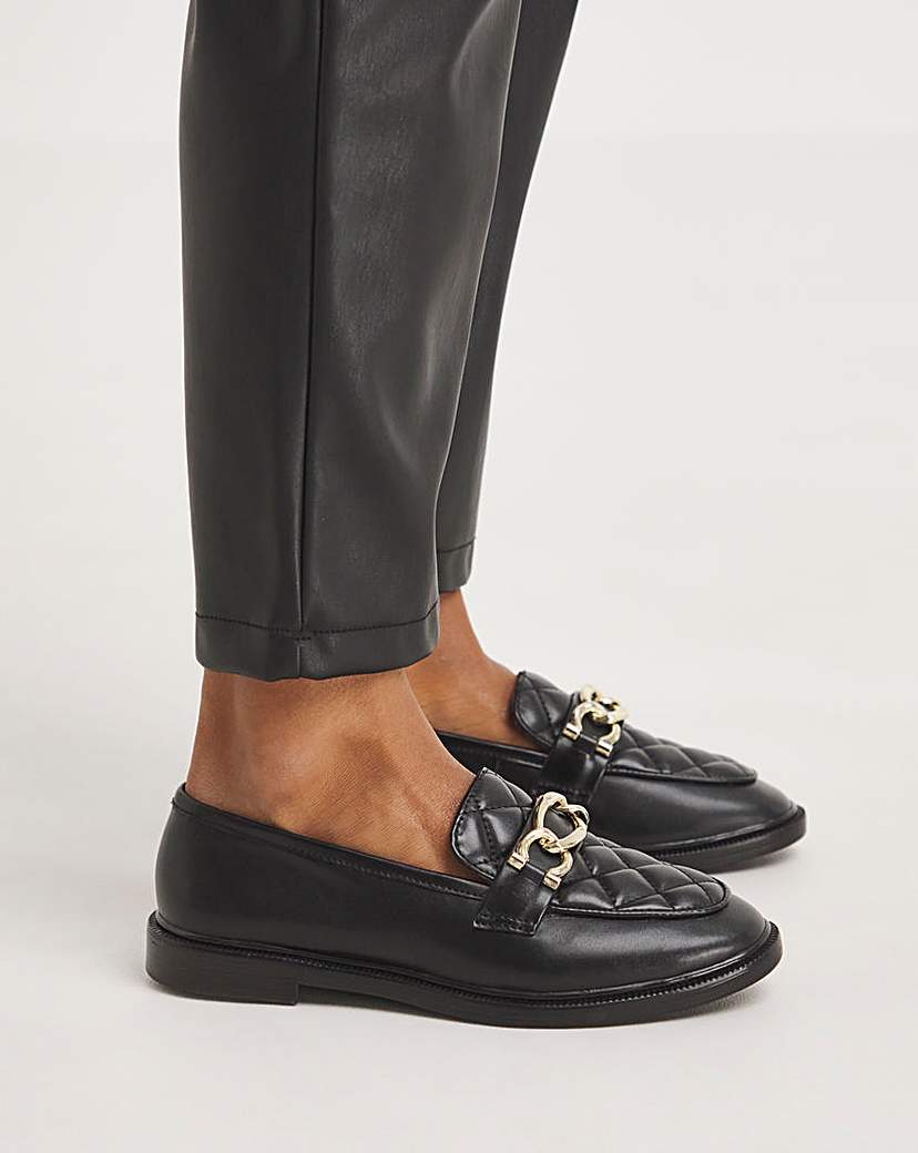 Classic Quilted Trim Loafer E Fit