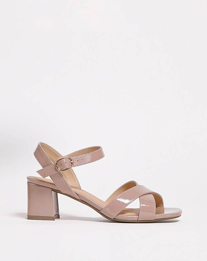 Block Heel Sandal E Fit