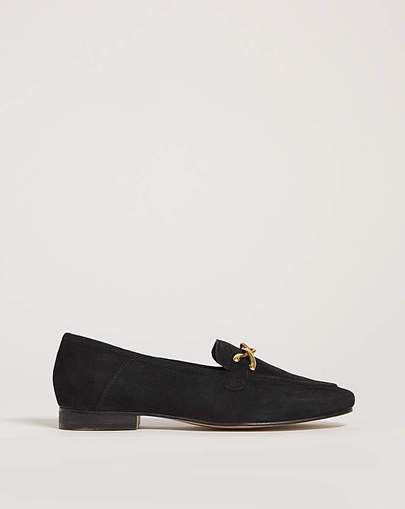 Suede Trim Loafer E Fit