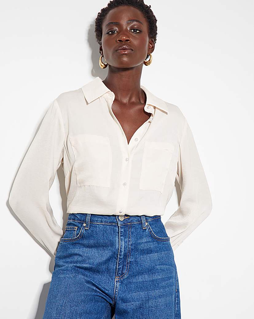 Monsoon Wilma Pearl-Button Shirt