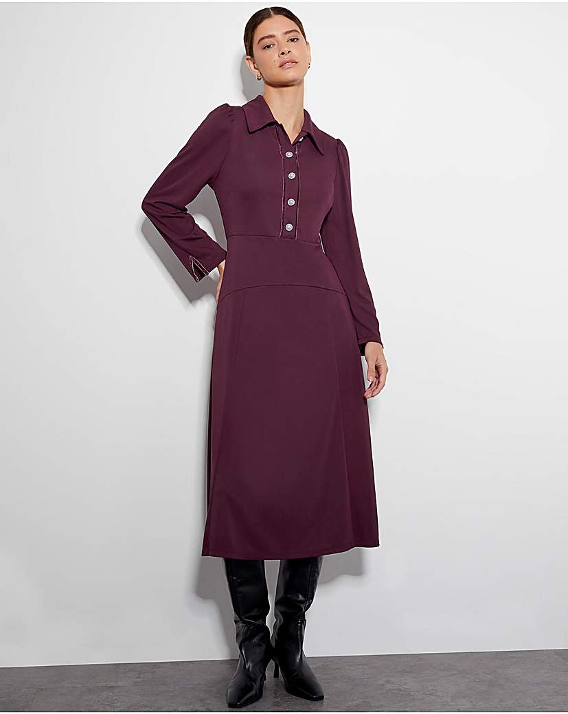 Monsoon Jade Jersey Shirt Dress