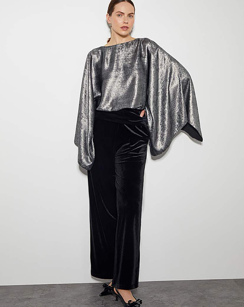 Monsoon Fifi Metallic Batwing Top