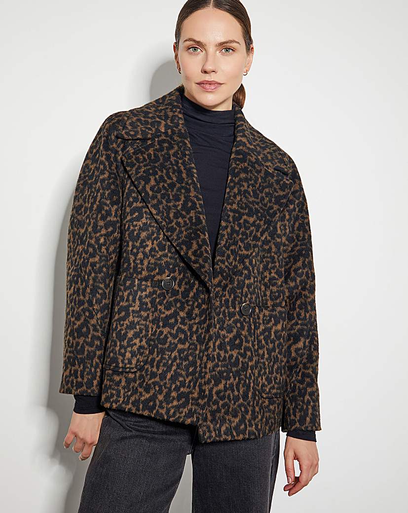 Monsoon Lily Leopard Print Jacket