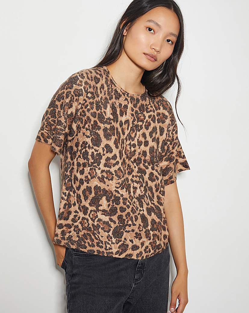 New In - Monsoon Amy Leopard Print Jumper