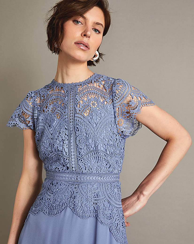 Monsoon Monica Lace Midi Dress
